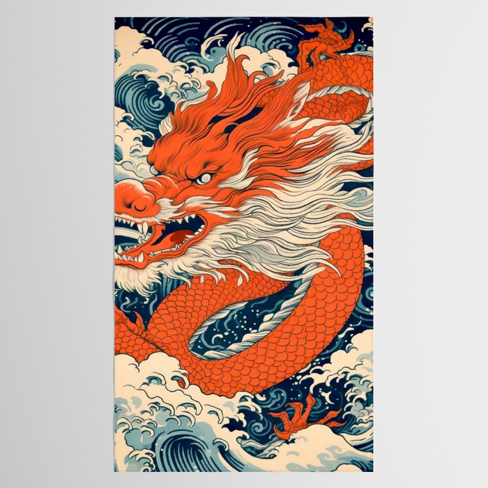 Ocean Storm Dragon Tablecloth Gallery Image 2