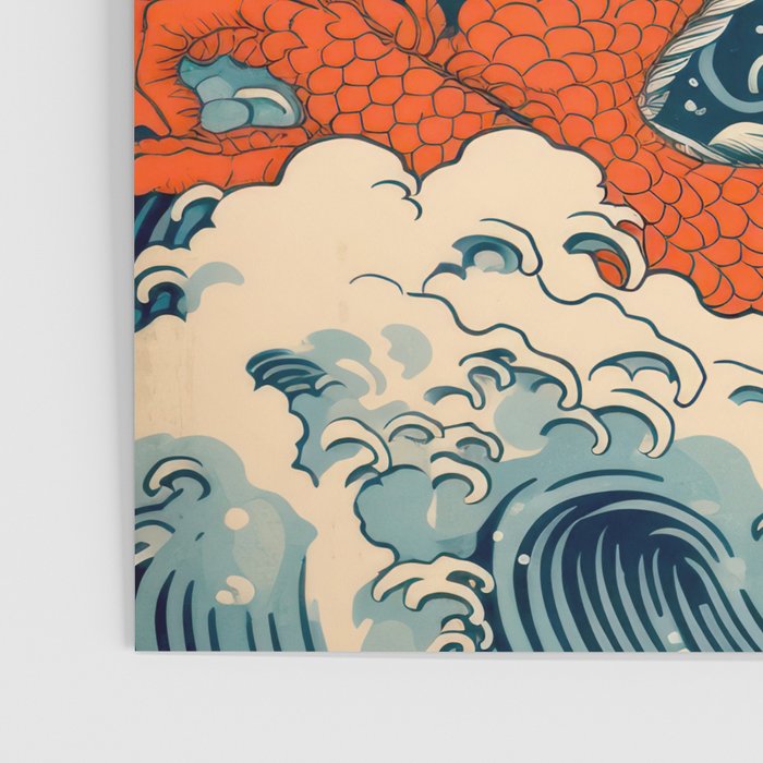 Ocean Storm Dragon Poster Gallery Image 3