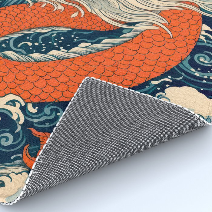 Ocean Storm Dragon Rug Gallery Image 4