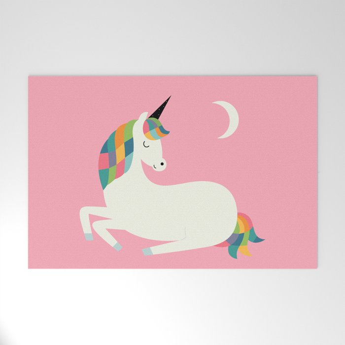 Unicorn Happiness Welcome Mat Gallery Image 1