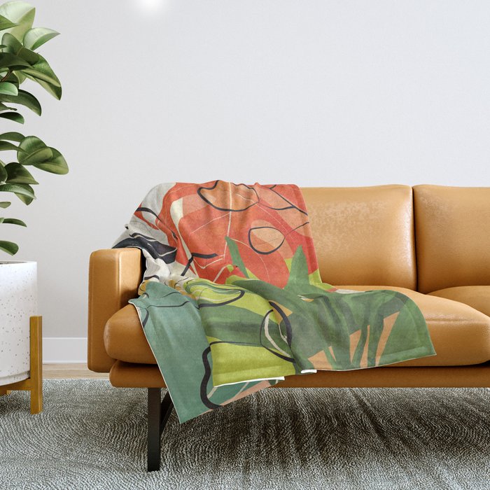 Peaceful Garden Feelings 03 Throw Blanket Gallery Image 1