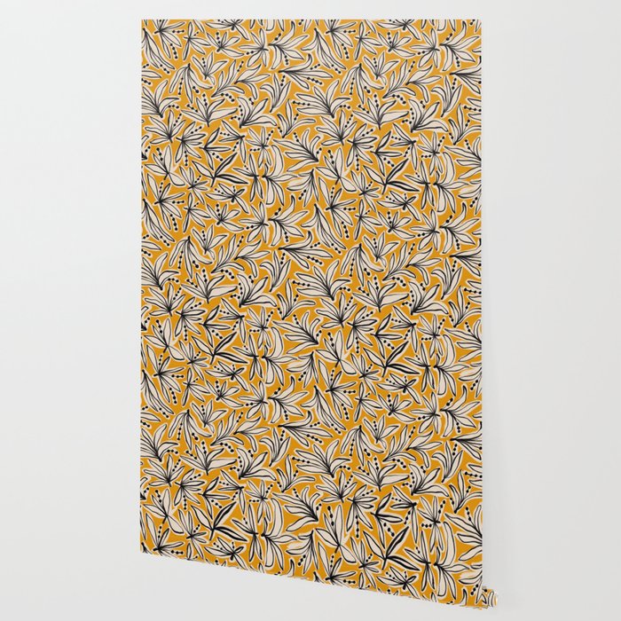 Lily Flower Pattern #2 Wallpaper Gallery Image 2