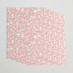 Underwater Fairytale Ocean Fish Mermaid Pattern Rose Pink Wrapping Paper Gallery Image 3