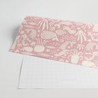 Underwater Fairytale Ocean Fish Mermaid Pattern Rose Pink Wrapping Paper Gallery Image 2