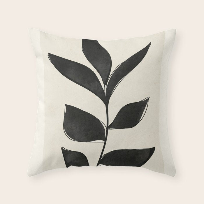 minimal plant 11 Throw Pillow Gallery Image 6
