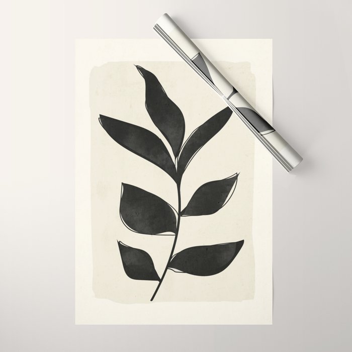 minimal plant 11 Wrapping Paper Gallery Image 1