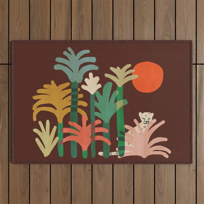 Cheetah Outdoor Rug Gallery Image 1