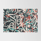 Street Art Pattern Graffiti Post Rug Gallery Image 2
