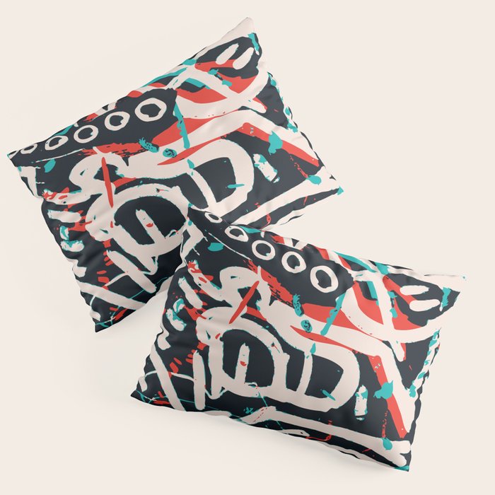 Street Art Pattern Graffiti Post Pillow Sham Gallery Image 3