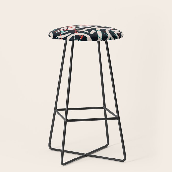 Street Art Pattern Graffiti Post Stool Gallery Image 1