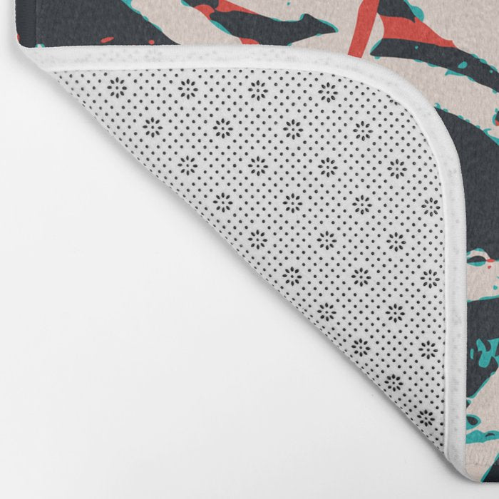 Street Art Pattern Graffiti Post Bath Mat Gallery Image 2