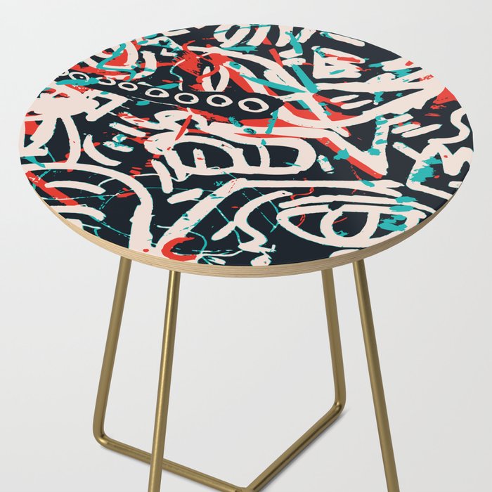 Street Art Pattern Graffiti Post Side Table Gallery Image 2