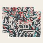 Street Art Pattern Graffiti Post Placemat Gallery Image 1