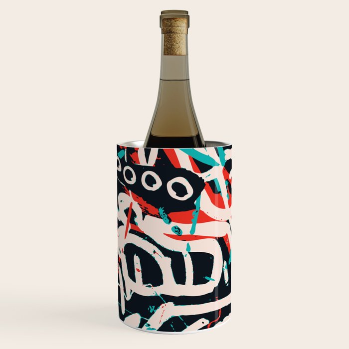 Street Art Pattern Graffiti Post Wine Chiller Gallery Image 1