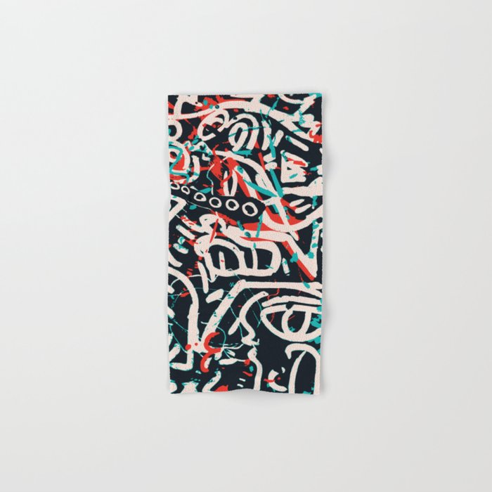 Street Art Pattern Graffiti Post Bath Towel Gallery Image 1