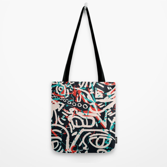 Street Art Pattern Graffiti Post Tote Bag Gallery Image 2
