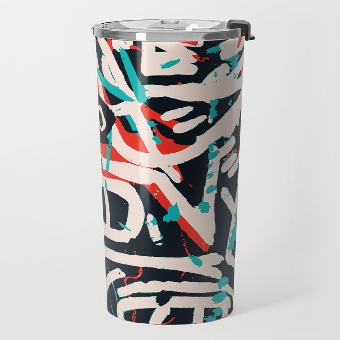 Street Art Pattern Graffiti Post Travel Mug Gallery Image 2