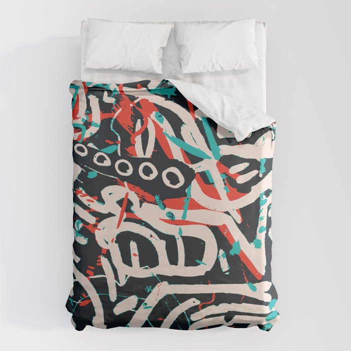 Street Art Pattern Graffiti Post Duvet Cover Gallery Image 1