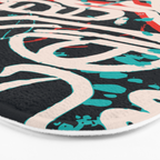 Street Art Pattern Graffiti Post Bath Mat Gallery Image 3