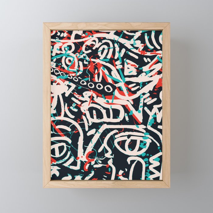 Street Art Pattern Graffiti Post Mini Art Print Gallery Image 1