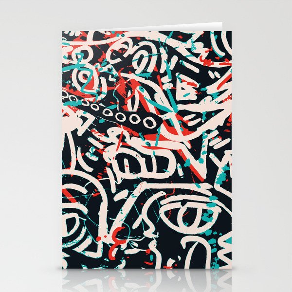 Street Art Pattern Graffiti Post Stationery Card Gallery Image 1