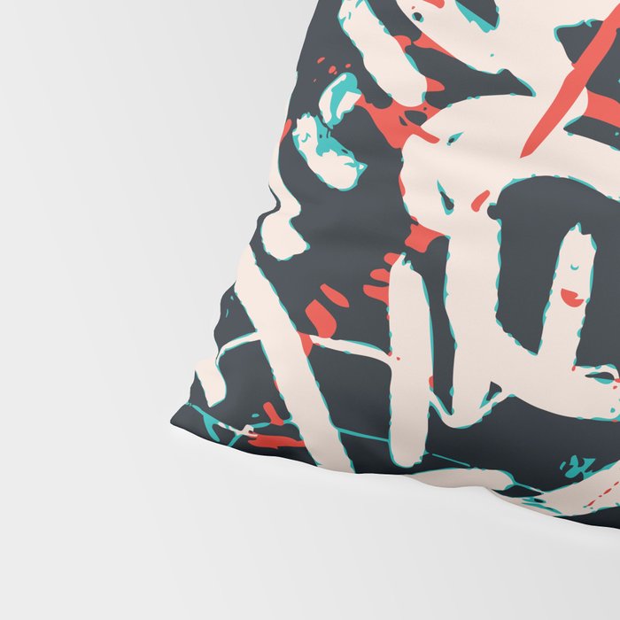 Street Art Pattern Graffiti Post Pillow Sham Gallery Image 4