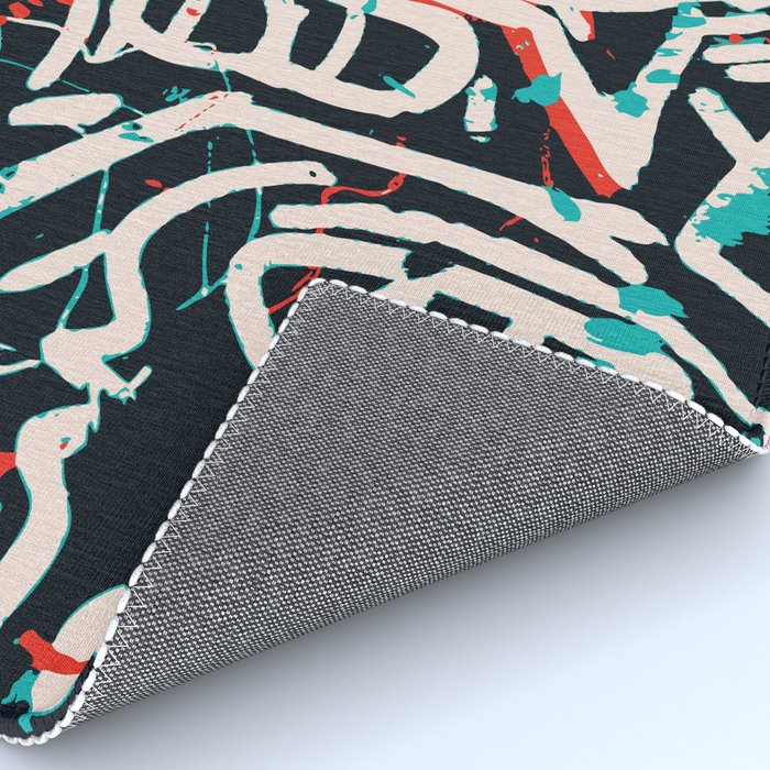 Street Art Pattern Graffiti Post Rug Gallery Image 4