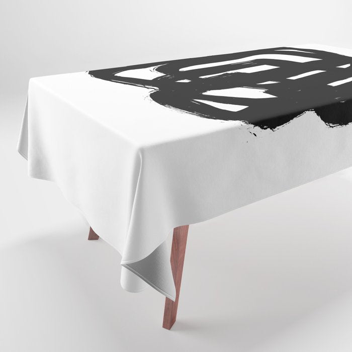 A Heavy Thought White Background Tablecloth Gallery Image 1