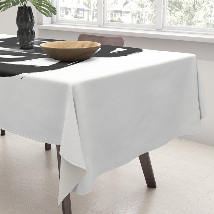 A Heavy Thought White Background Tablecloth Gallery Image 3