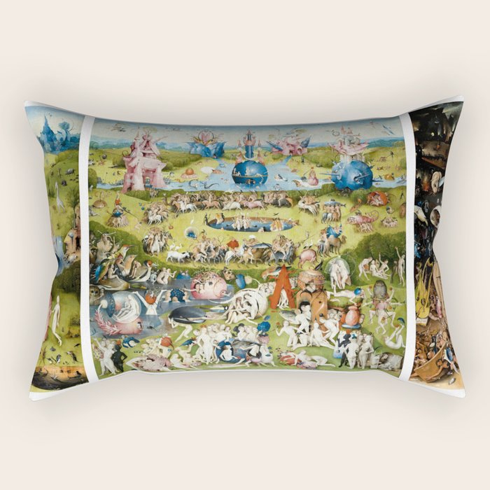 The Garden of Earthly Delights by Hieronymus Bosch Rectangular Pillow Gallery Image 2