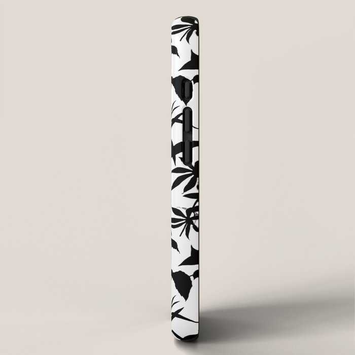 Exotic Passionflower Bold Botanical Silhouettes iPhone Case Gallery Image 2