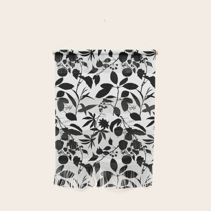 Exotic Passionflower Bold Botanical Silhouettes Wall Hanging Gallery Image 1