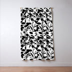 Exotic Passionflower Bold Botanical Silhouettes Window Curtain Gallery Image 3
