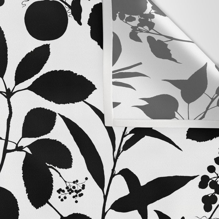Exotic Passionflower Bold Botanical Silhouettes Wall Tapestry Gallery Image 3
