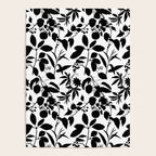 Exotic Passionflower Bold Botanical Silhouettes Poster Gallery Image 4