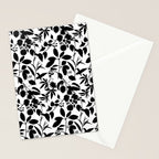 Exotic Passionflower Bold Botanical Silhouettes Stationery Card Gallery Image 2