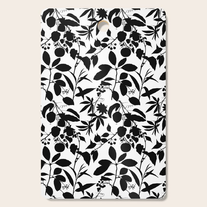 Exotic Passionflower Bold Botanical Silhouettes Cutting Board Gallery Image 1