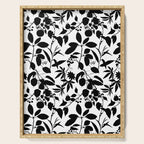 Exotic Passionflower Bold Botanical Silhouettes Serving Tray Gallery Image 1