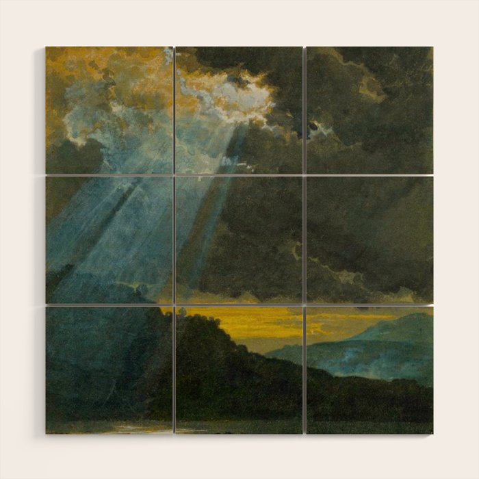 Penny Williams - Stormy Landscape - before 1885 Wood Wall Art Gallery Image 1