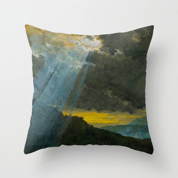 Penny Williams - Stormy Landscape - before 1885 Throw Pillow Gallery Image 6