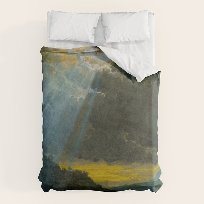 Penny Williams - Stormy Landscape - before 1885 Duvet Cover Gallery Image 1