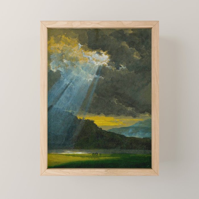 Penny Williams - Stormy Landscape - before 1885 Mini Art Print Gallery Image 1