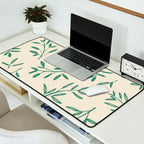 Leaf Pattern Watercolor - Green Desk Mat Gallery Image 2