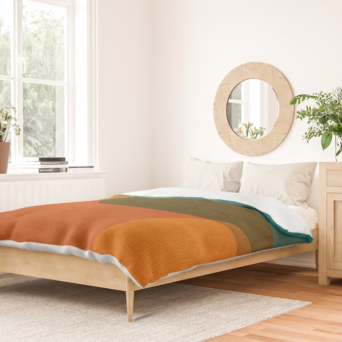 Mid-Century Modern Digital Art Duvet Cover Gallery Image 2