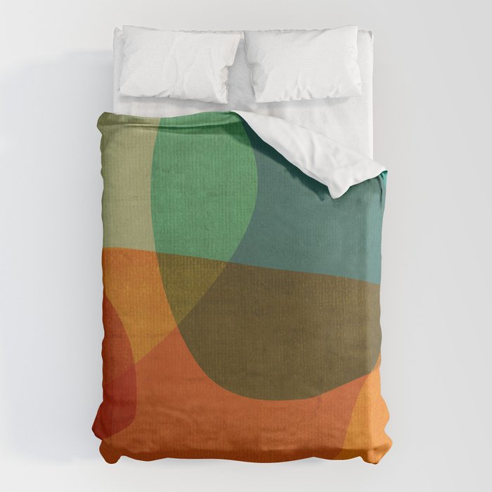 Mid-Century Modern Digital Art Duvet Cover Gallery Image 6