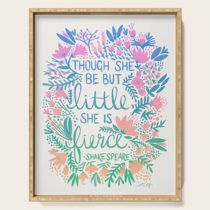 Little & Fierce - Lavender Mint OmbrÃ© Serving Tray Gallery Image 1