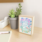 Little & Fierce - Lavender Mint OmbrÃ© Mini Art Print Gallery Image 2