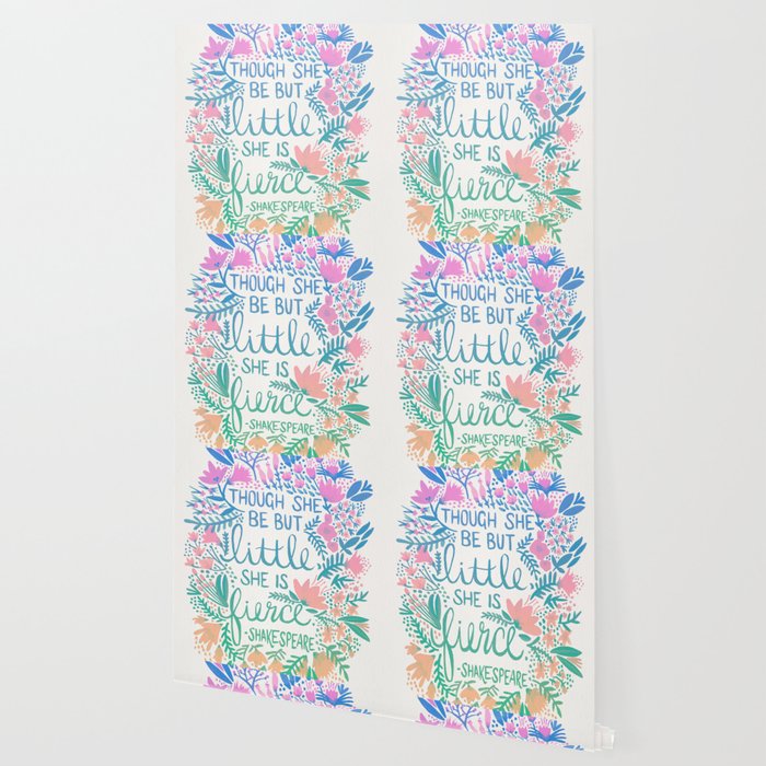 Little & Fierce - Lavender Mint OmbrÃ© Wallpaper Gallery Image 2