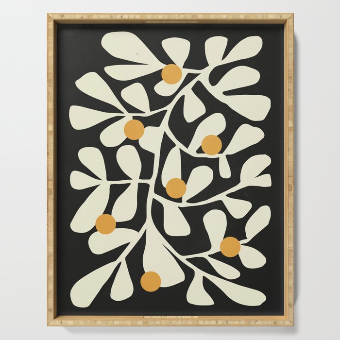 Summer Bloom: Matisse Night Edition Serving Tray Gallery Image 1