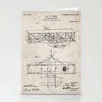 Wright Brother's Airplane Patent - Aviation History Art - Antique Stationery Card Gallery Image 2